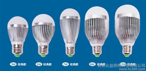 【3WLED鋁材球泡燈,工程螺口LED球泡燈,眾益照明球泡燈】價格_廠家_圖片 -